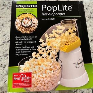 Brand new popcorn machine